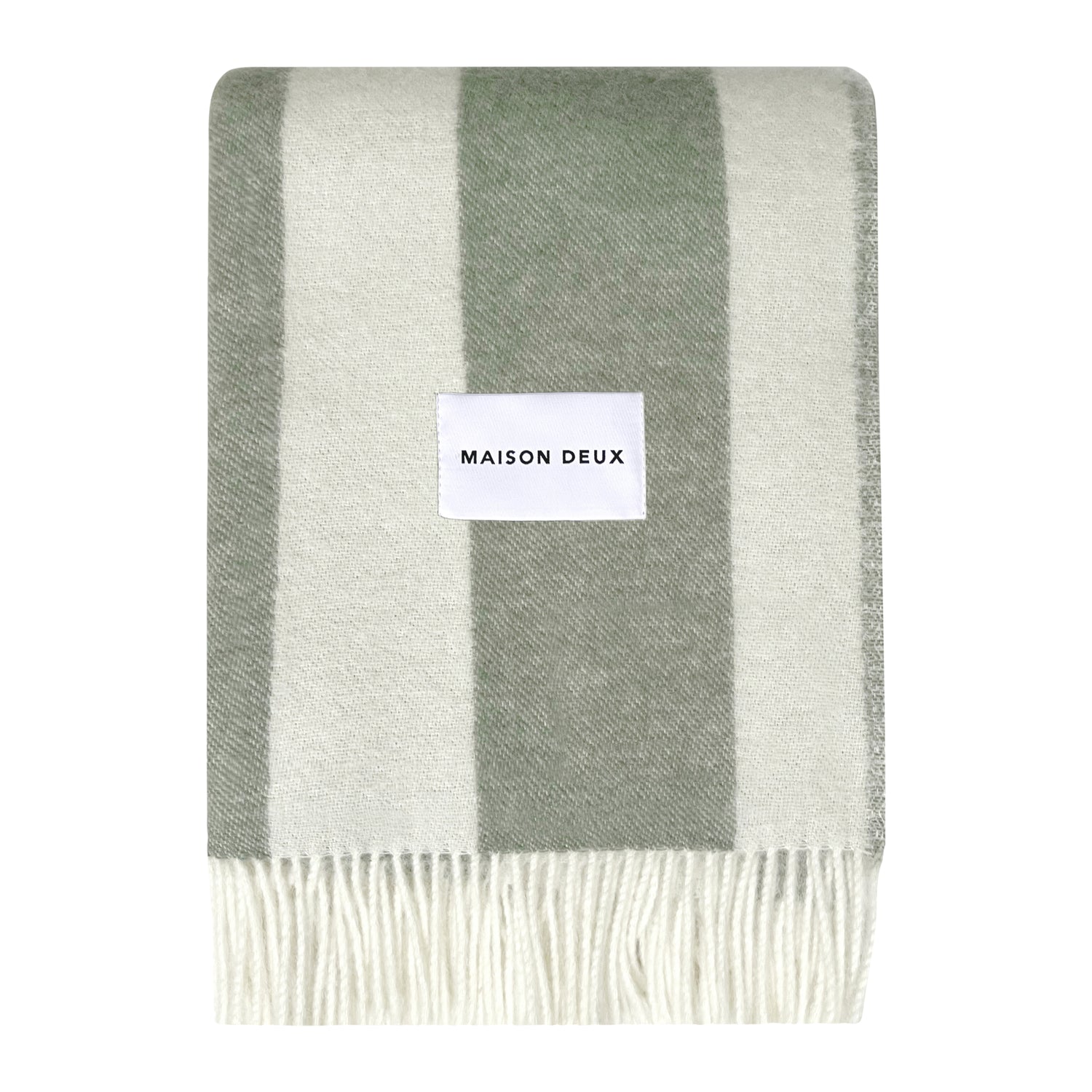 Maison Deux Rough Stripe Plaid - Agave