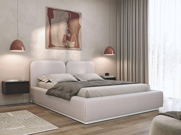 Selsey Design Bedframe Cremona chenille 140 x 200 cm met opbergruimte