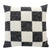 Maison Deux Checkerboard Kussenhoes - Zwart / Wit