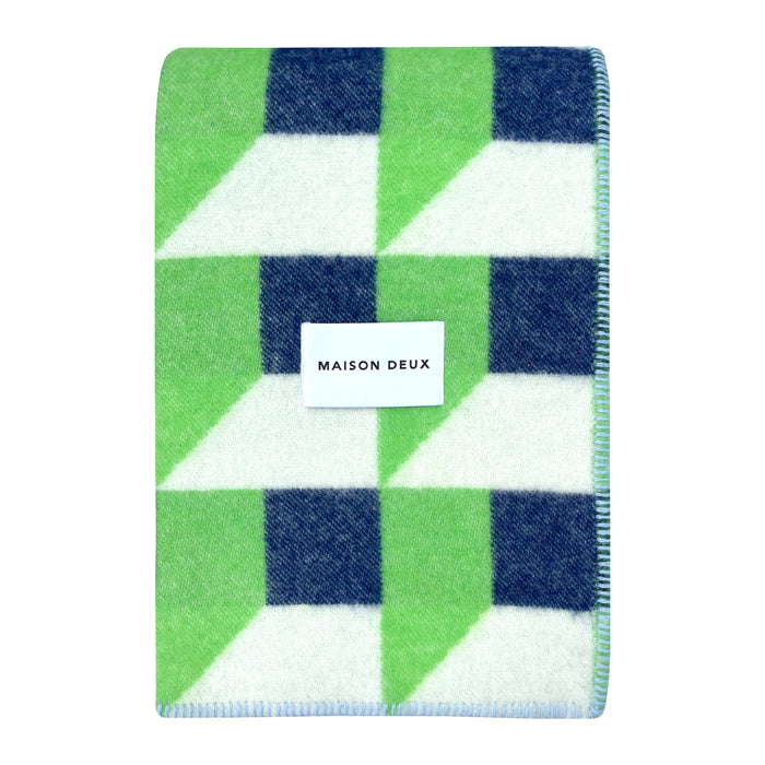 Maison Deux Cubics Plaid - Appel Navy