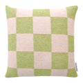 Maison Deux Checkerboard Kussenhoes - Kiwi / Roze