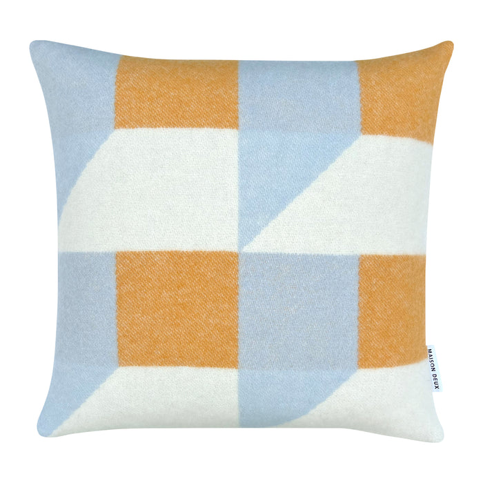 Maison Deux Cubics Kussenhoes - Blauw Honing