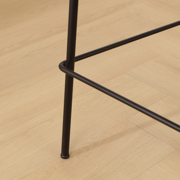 Nolon Jasmijn Barkruk Taupe Melange - Zwart - 65 cm