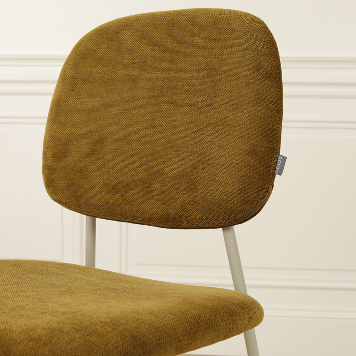 Nolon Jasmijn eetkamerstoel Mosgroen - Grijsbeige