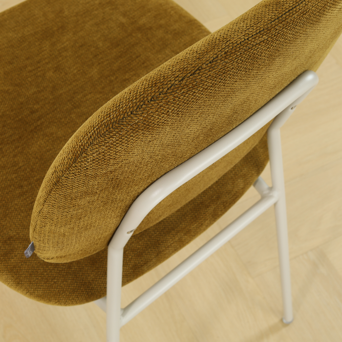 Nolon Jasmijn eetkamerstoel Mosgroen - Grijsbeige