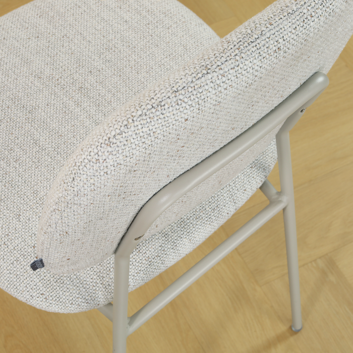 Nolon Jasmijn Eetkamerstoel Beige Melange - Grijsbeige