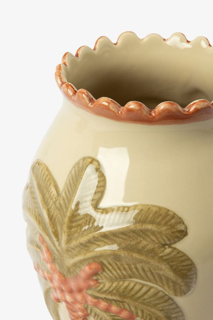 Sissy-Boy Beige vaas met palmboom