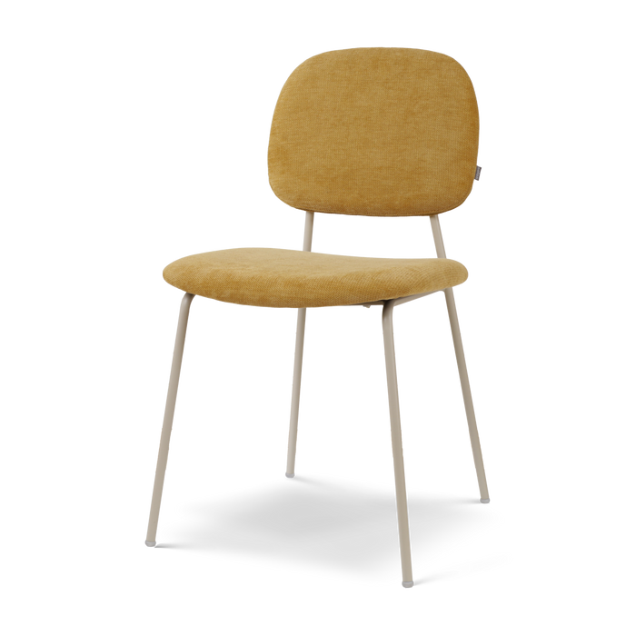 Nolon Jasmijn Eetkamerstoel Warm Oker - Grijsbeige