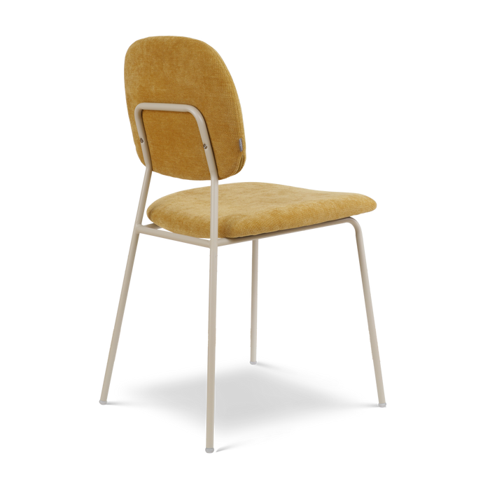 Nolon Jasmijn Eetkamerstoel Warm Oker - Grijsbeige