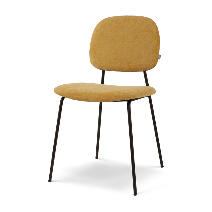 Nolon Jasmijn Eetkamerstoel Warm Oker - Zwart