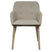 vidaXL Eetkamerstoelen 6 st stof en massief eikenhout beige