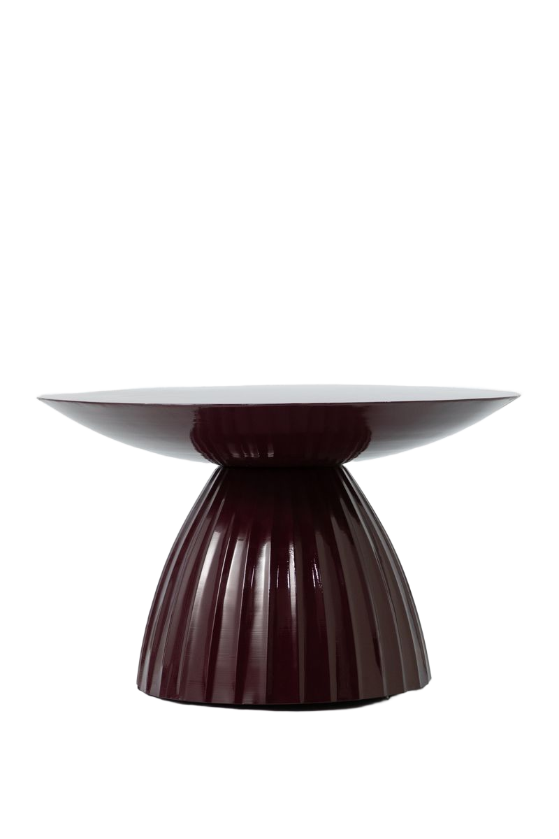 Sissy-Boy Donkerrode scallop bijzettafel large