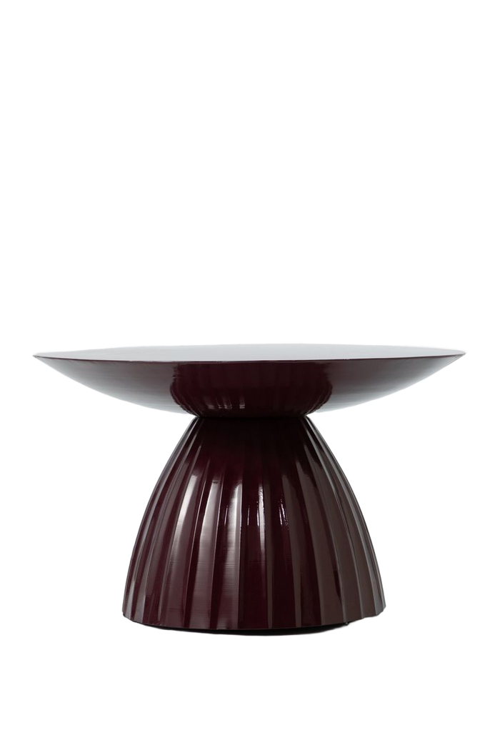 Sissy-Boy Donkerrode scallop bijzettafel large