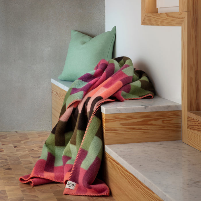 Røros Tweed Åsmund Plaid - Bold Roze / Groen