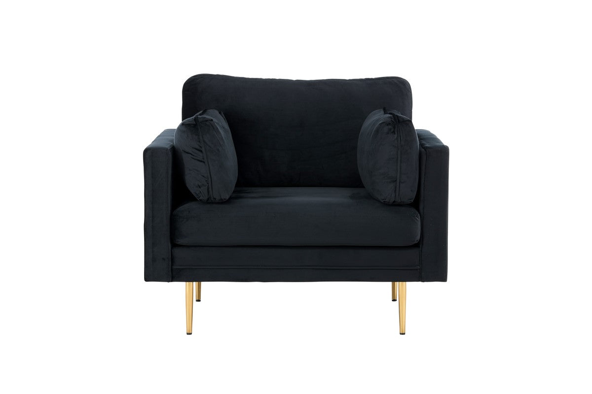 Renzo Fauteuil - Zwart Velours