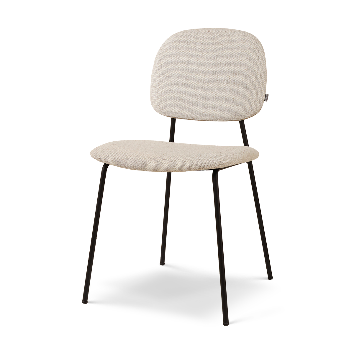 Nolon Jasmijn Eetkamerstoel Beige Melange - Zwart