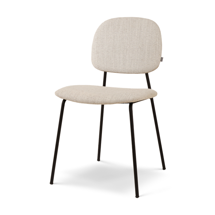 Nolon Jasmijn Eetkamerstoel Beige Melange - Zwart