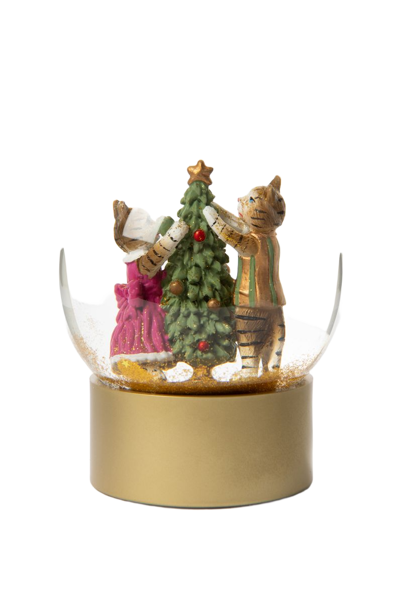 Sissy-Boy glazen sneeuwbol met katjes