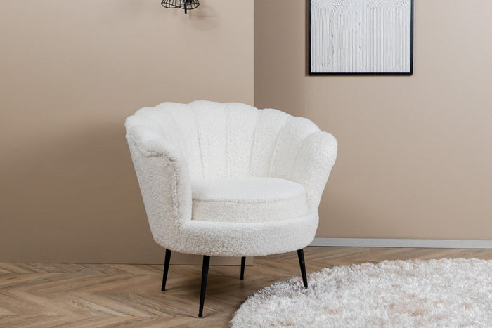 Ilora Fauteuil - Wit Teddy