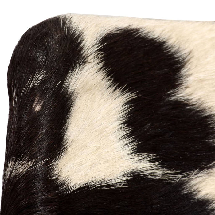 vidaXL Eetkamerstoel echt geitenleer 4 st