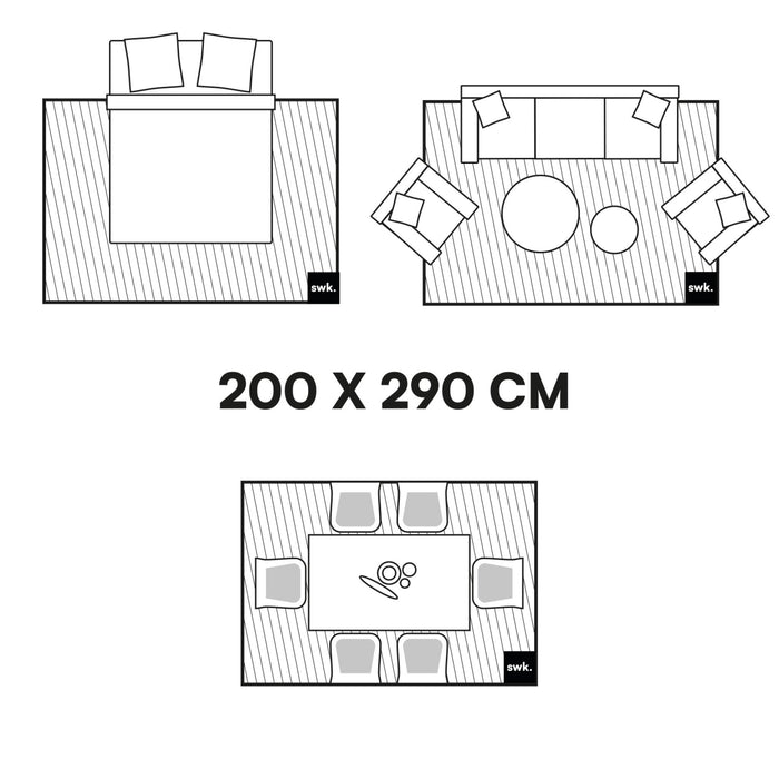 sweeek - Binnen tapijt blauw en roze dambordpatroon