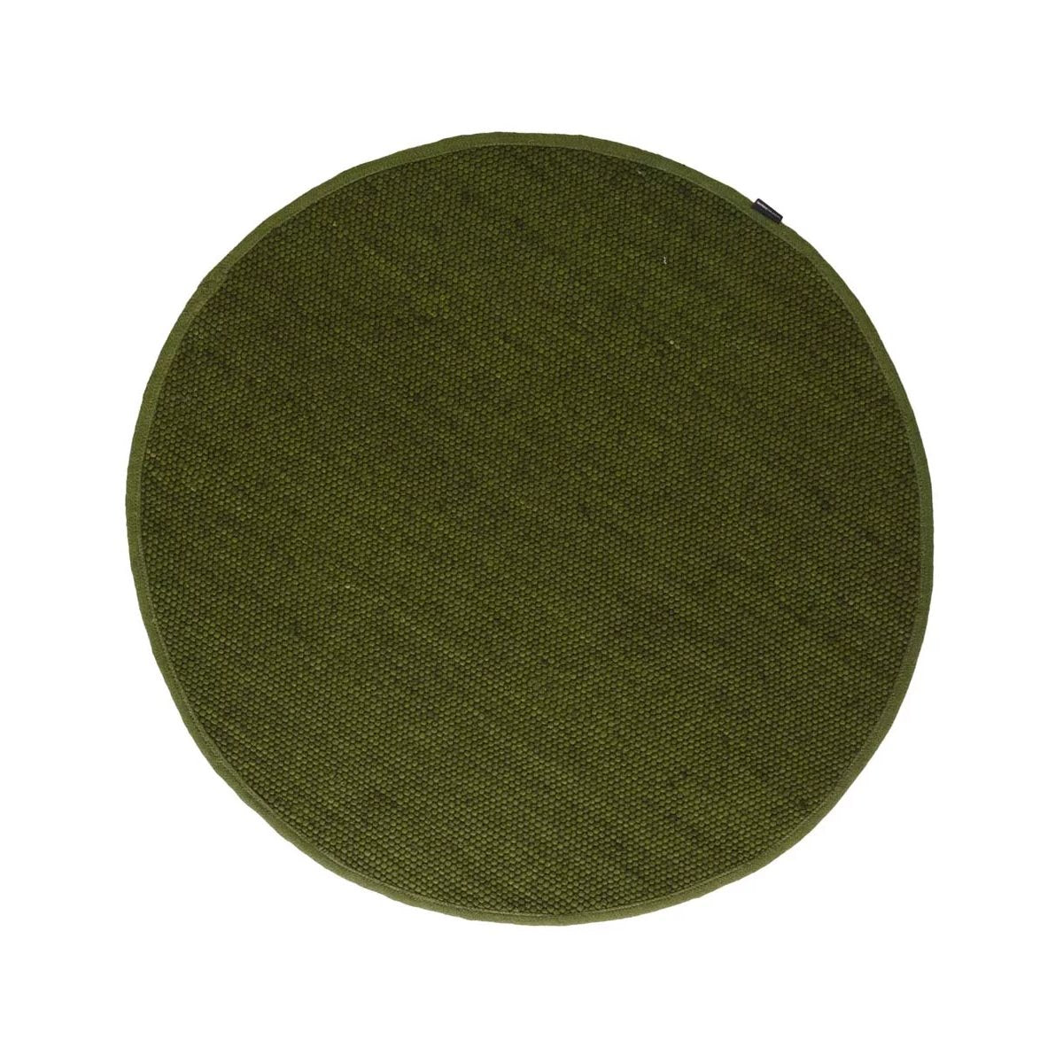 Nordic Weavers Rond wollen vloerkleed Lett - groen - 190 cm