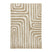 sweeek - Shaggy vloerkleed met geometrisch patroon beige