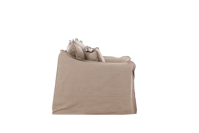 Fjôrd - 3-Zitsbank Bruin Stof - 210x99x87cm - Oskarshamn