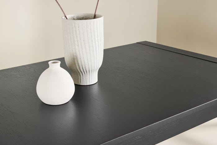 Fjôrd - Eettafel Uitschuifbaar - Zwart Hout - 170cm - Slider