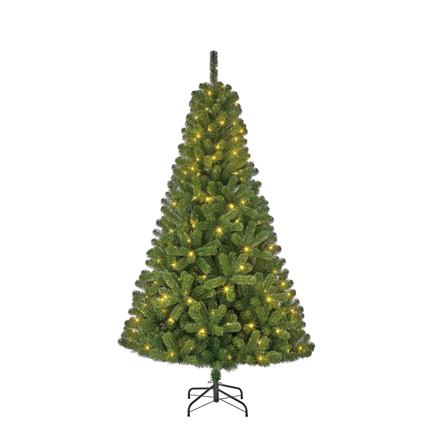 Black Box Kunstkerstboom Charlton - 127x127x215 cm - LED lampjes - Groen