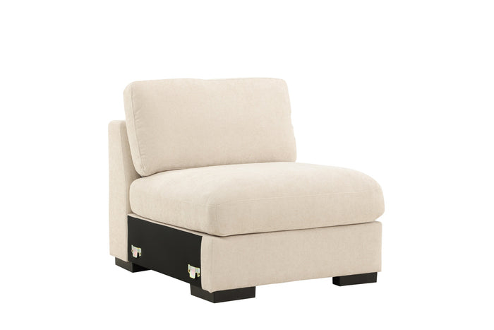 Fjôrd - Hoekbank Zonder Arm - Beige - 87x102x86cm - Salerno