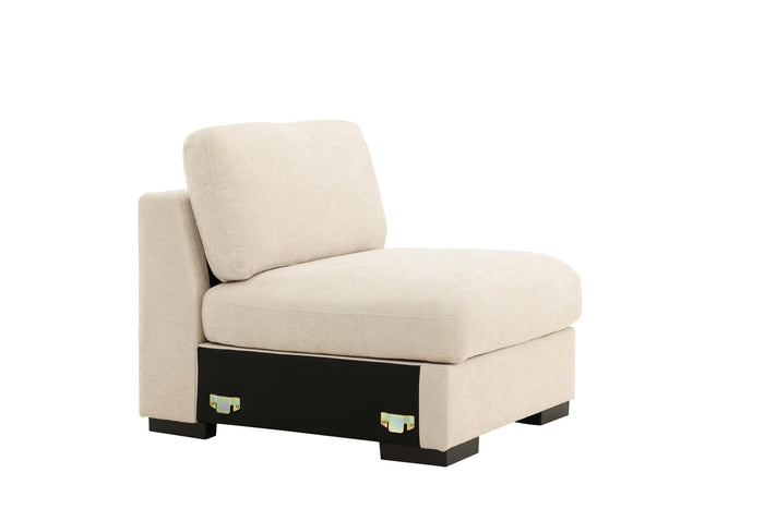 Fjôrd - Hoekbank Zonder Arm - Beige - 87x102x86cm - Salerno