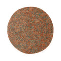 Tapeso Rond hoogpolig vloerkleed - Blend oranje|blauw - 120 cm