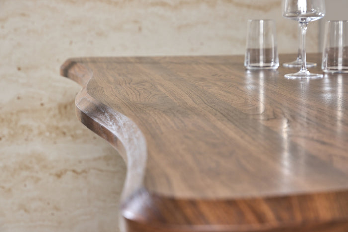 Fjôrd - Eettafel Organisch - Walnoot - 180x90x75cm - Fiona