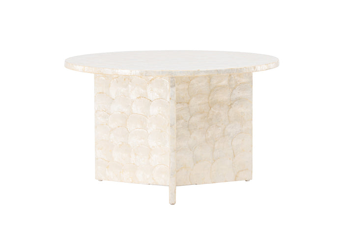 Fjôrd - Salontafel Rond - Beige Steen - 70x70x43cm - Smögen