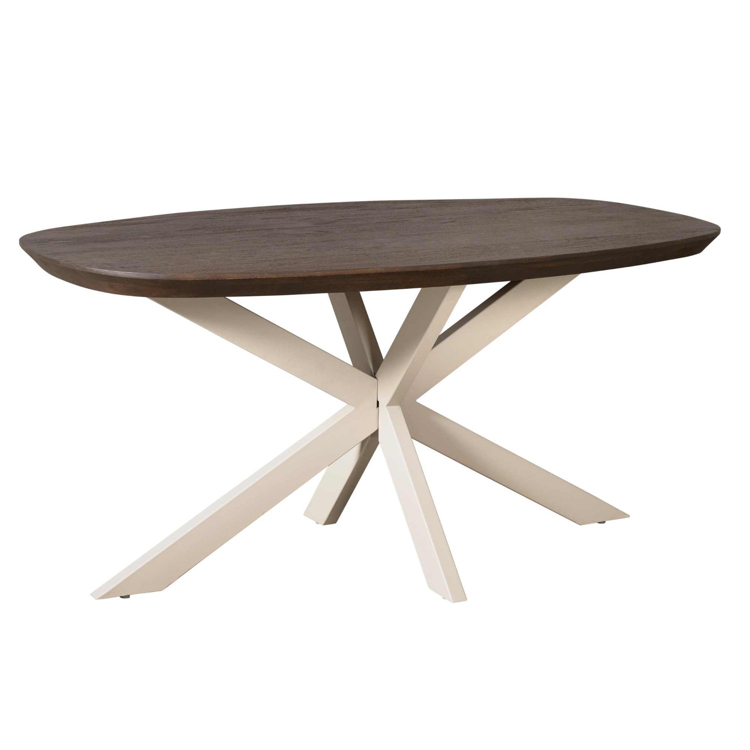 Starfurn Eettafel Madison Brown | 160 cm | Deens Ovaal | Poot Sand