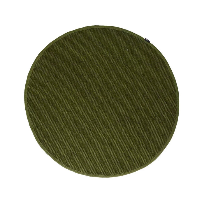 Nordic Weavers Rond wollen vloerkleed Lett - groen - 250 cm