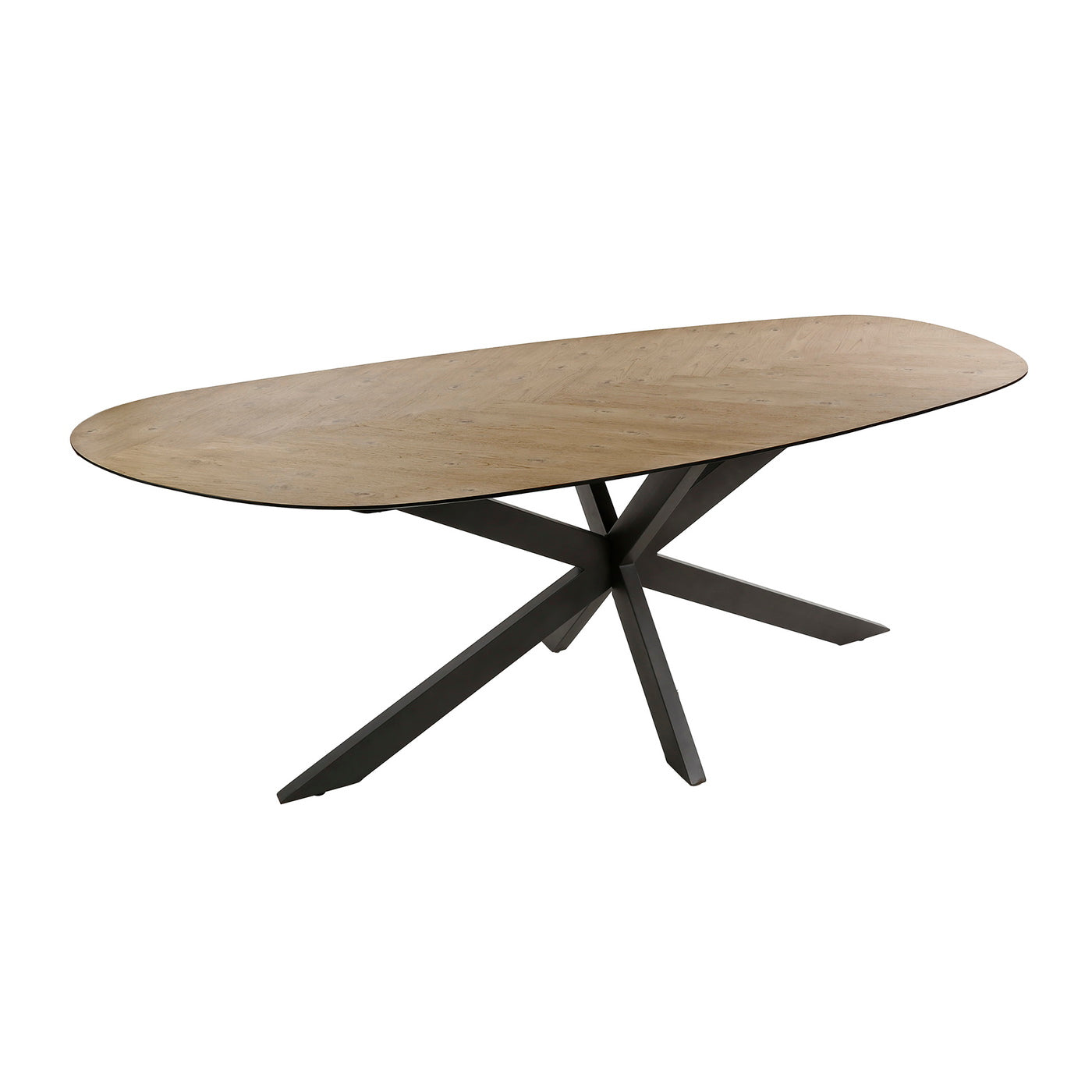 Giga Meubel - Eettafel Naturel Hout - 215x105x76cm - Organisch