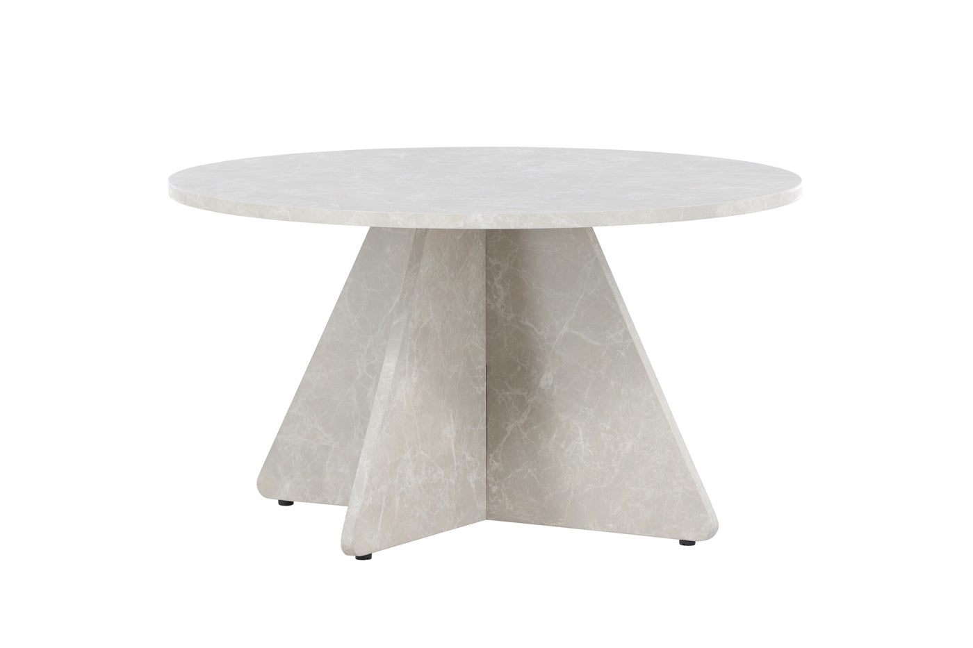 Fjôrd - Salontafel Rond - Beige MDF - 80x80x45cm - Bootcut