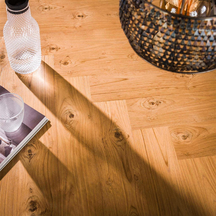 Giga Meubel - Eettafel Naturel Hout - 215x105x76cm - Organisch