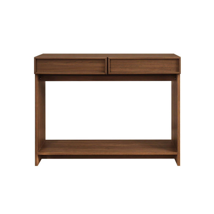 sweeek - Sidetable houteffect 2 lades en plank