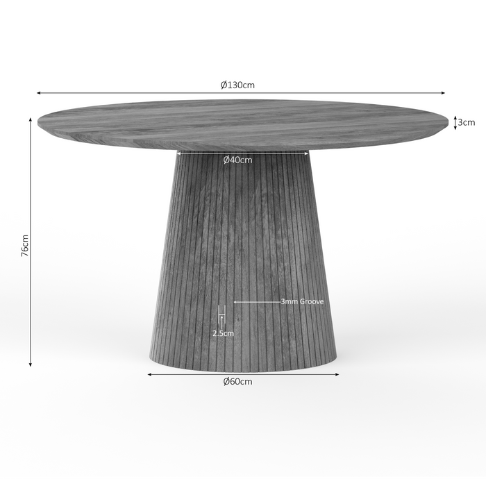 Starfurn Eettafel Solana | 130 cm | Naturel