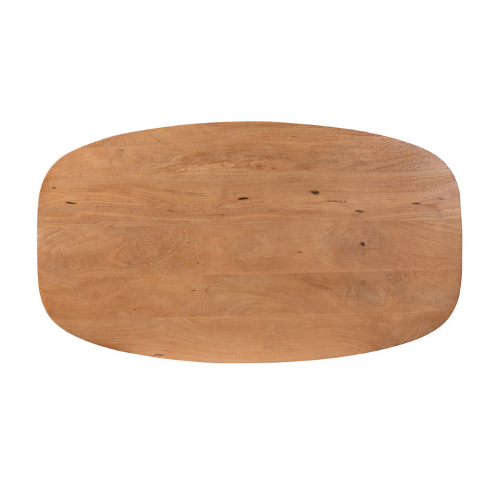 StarFurn - Eettafel Deens Ovaal Naturel Hout - 160x90x76cm - Madison