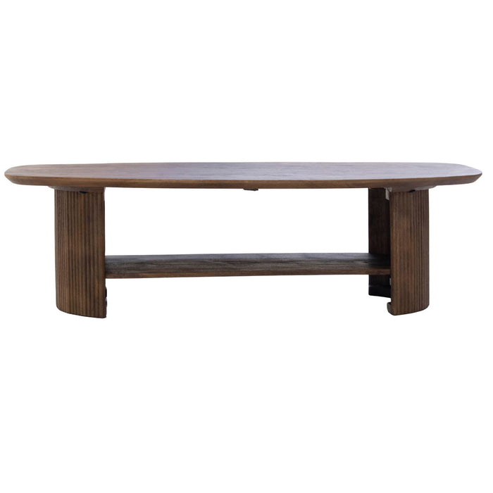 Giga Meubel - Salontafel Deens Ovaal - Bruin Hout - 1308cm - Lorna
