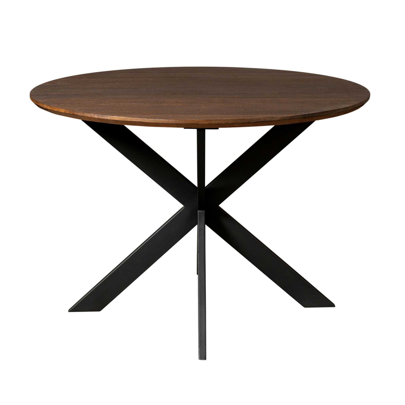 StarFurn - Eettafel Rond Bruin Hout - 110x110x76cm - Ferris