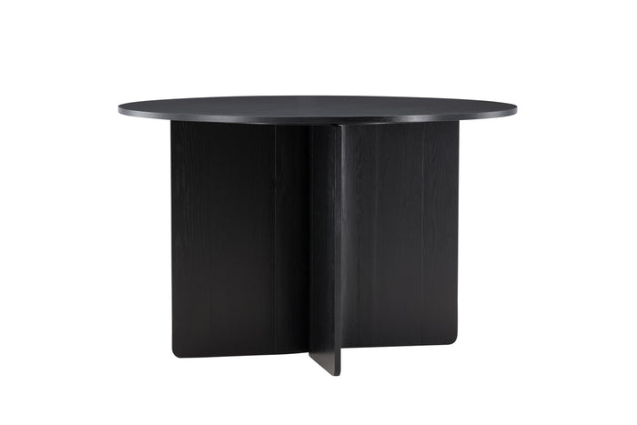 Fjôrd - Eettafel Rond - Zwart - 120x120x76cm - Tyresö
