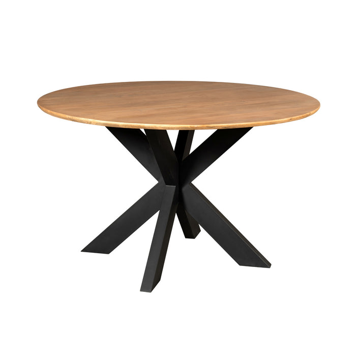 StarFurn - Eettafel Rond Naturel Hout - 110x110x76cm - Madison