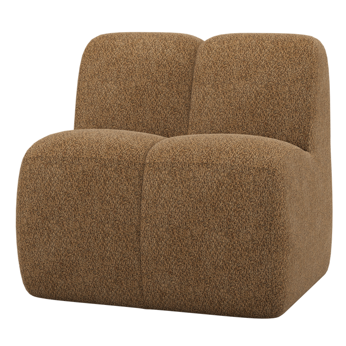 WOOOD Mojo Eetbankje 84 cm Met Rugleuning - Wollig - Honinggeel