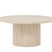 Fjôrd - Salontafel Rond - Beige Travertinlook MDF - 80x80x38cm - Härön