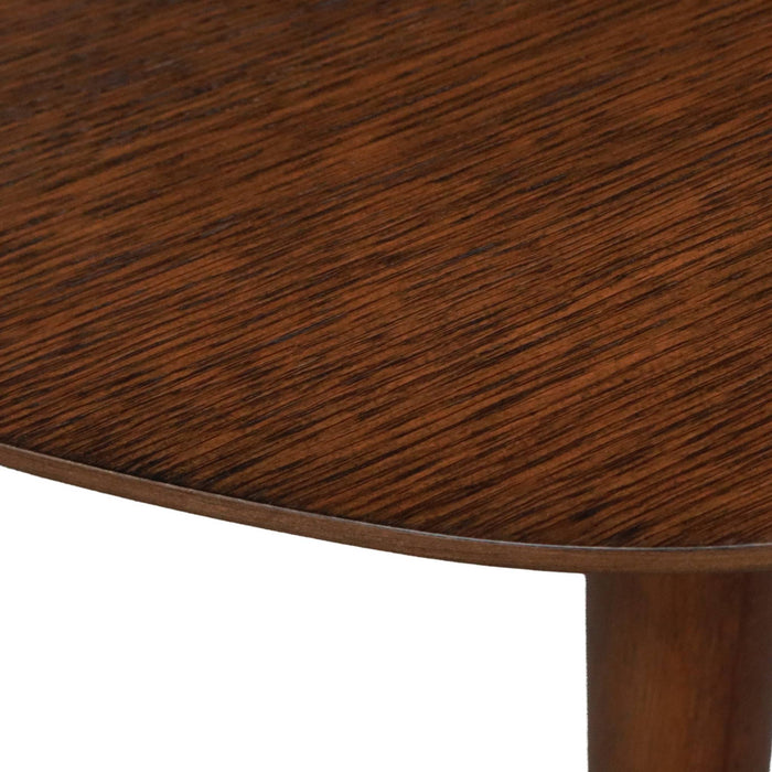 sweeek - Ovale eettafel verlengbaar rubberhout en eiken fineer 4-6